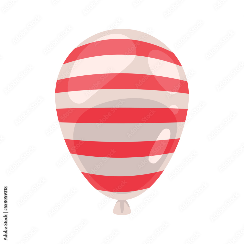 striped balloon helium floating