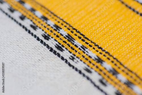 Close up shot of textile produced in ethiopia