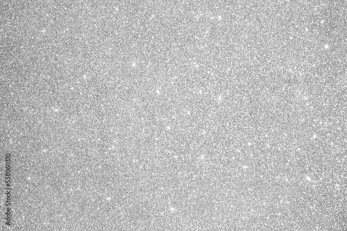 Silver background Abstract Bokeh Christmas.	
