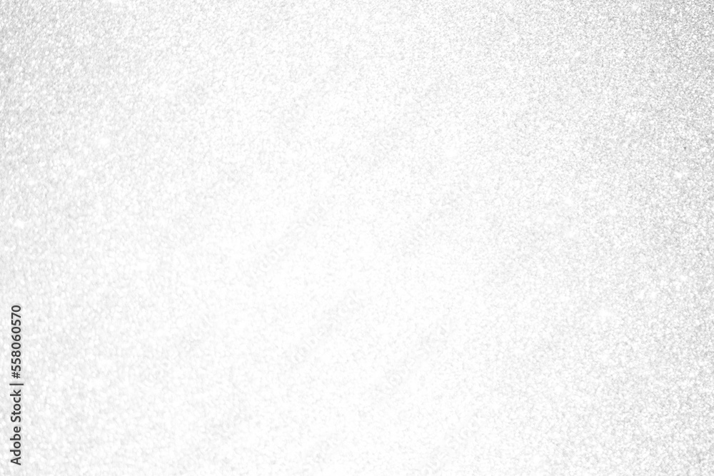 Obraz premium Silver background Abstract Bokeh Christmas. 