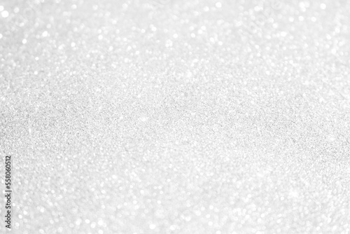 Silver background Abstract Bokeh Christmas.	
