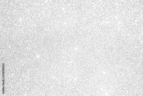 Silver background Abstract Bokeh Christmas.	

