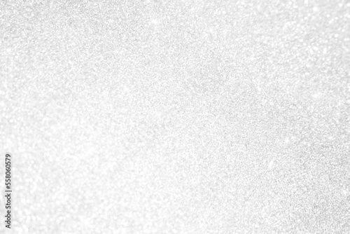 Silver background Abstract Bokeh Christmas.	

