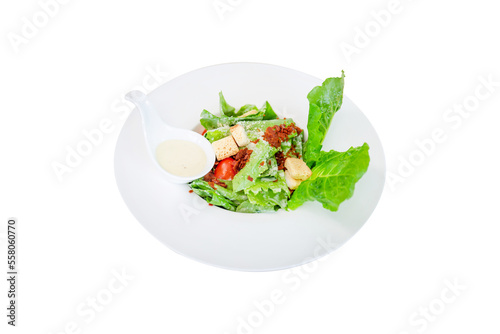 Vegetable salad isolated on background