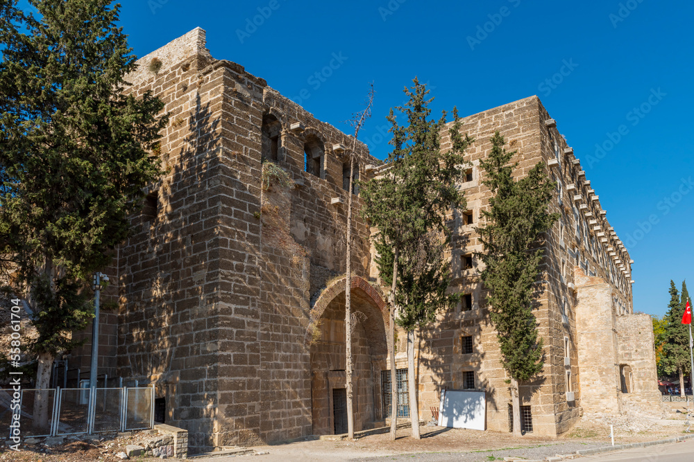 Aspendos ancient theater is located in Antalya province of Turkey.