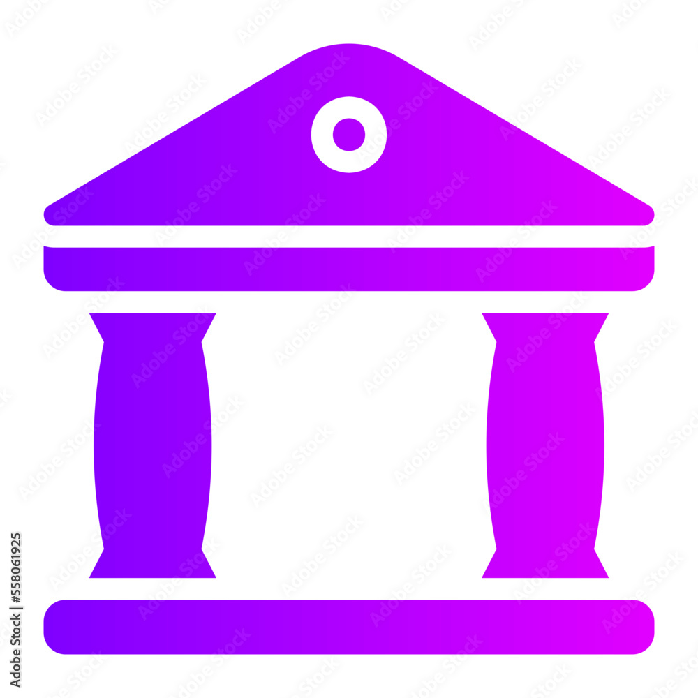 bank gradient icon