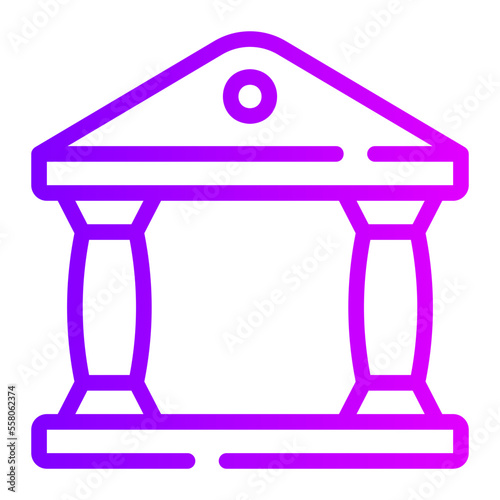 bank gradient icon