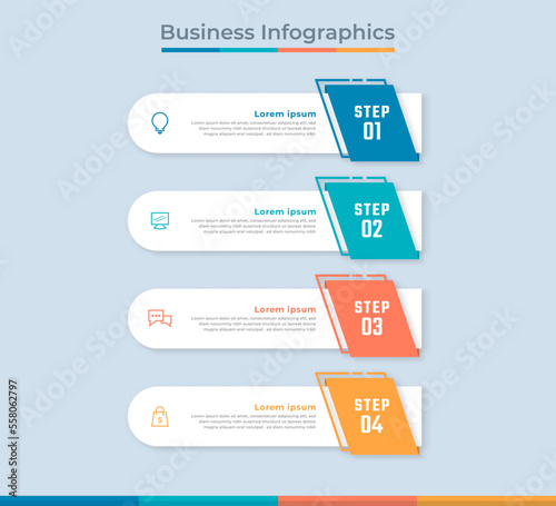 Timeline Infographics Business Data Visualization Process Chart. Abstract Diagram Graph with Steps, Options