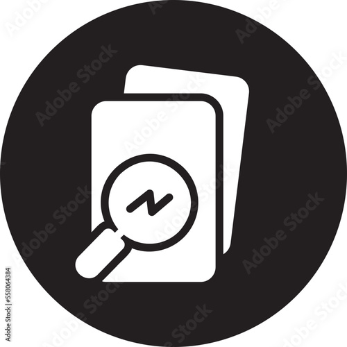 research glyph icon
