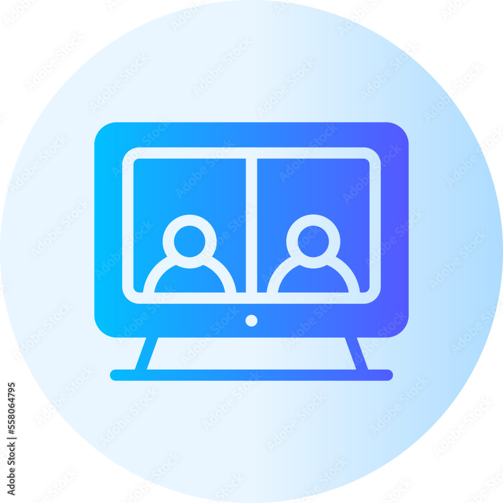 video conference gradient icon video conference gradient icon