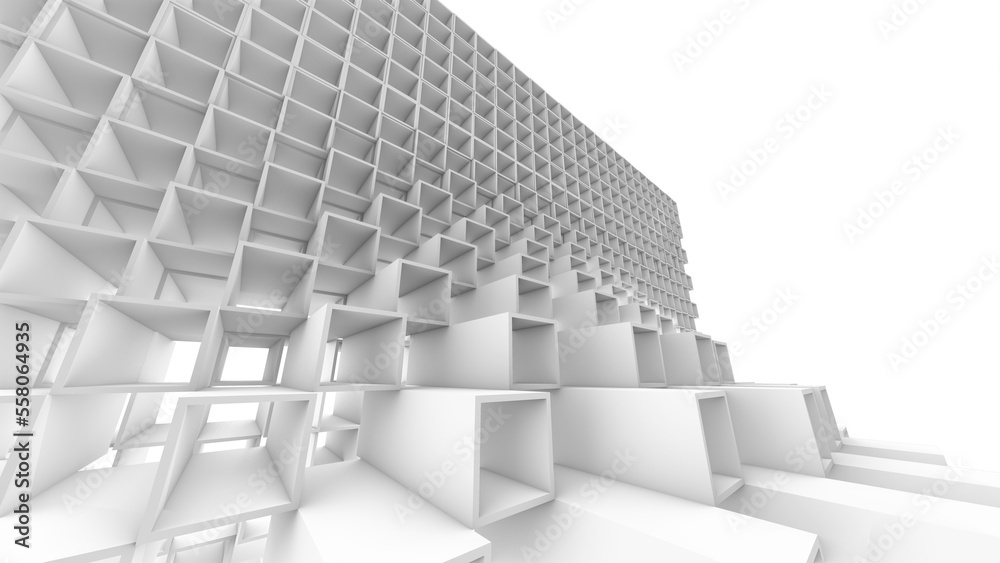 Fototapeta premium Parametric Pavillion - SET1 - CloseUp View 1