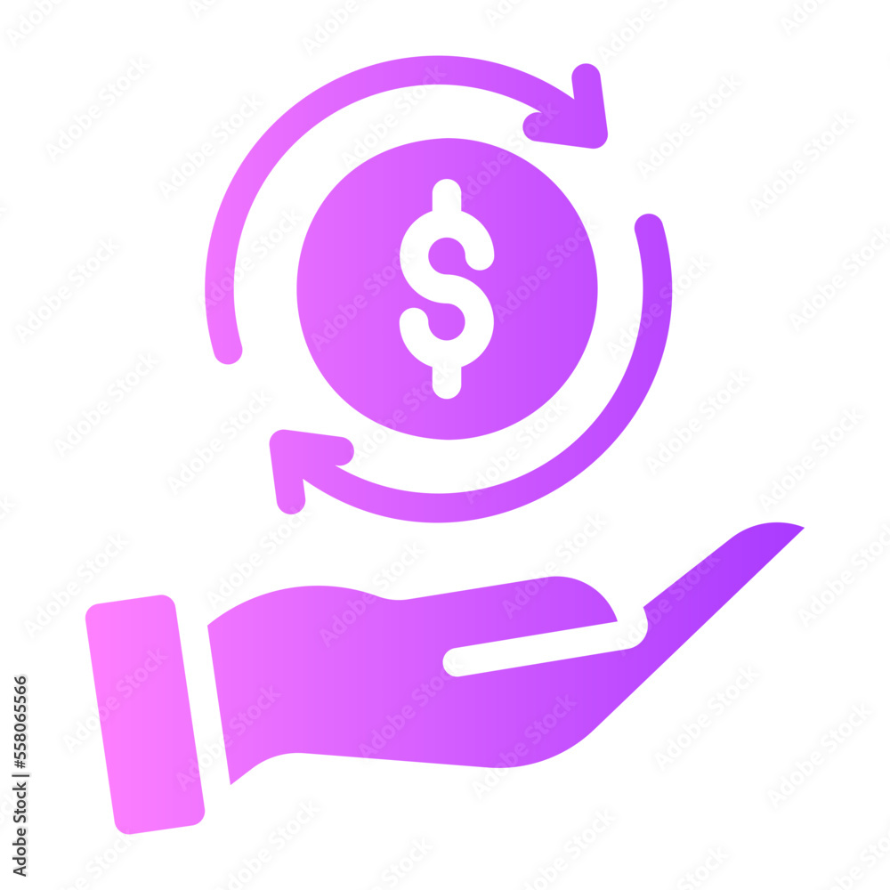 Investing gradient icon Investing gradient icon