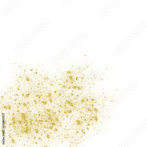 Golden Watercolor Smudge