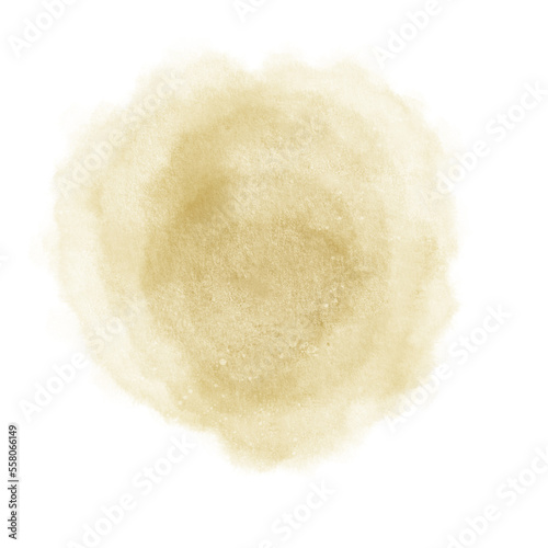 Golden Watercolor Smudge