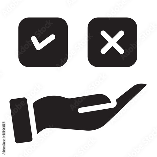decision  glyph icon