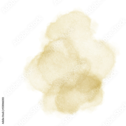 Golden Watercolor Smudge