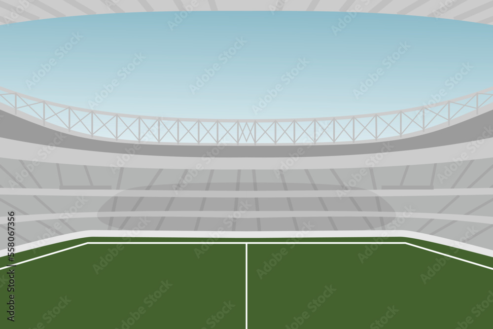 Soccer stadiums buildings. stadium line drawing illustration vector. Football stadium sketch