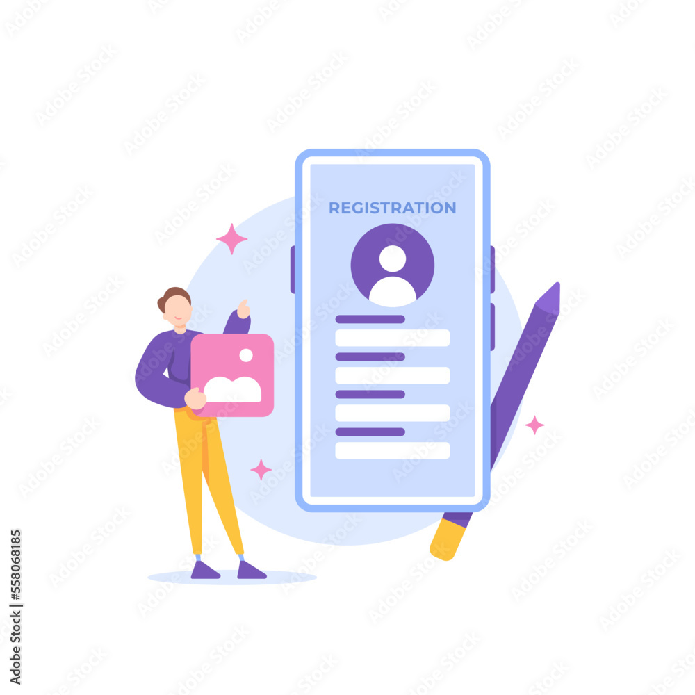 Online Registration Fill In Personal Data Complete Profile Data online-registration-fill-in-personal-data-complete-profile-data
