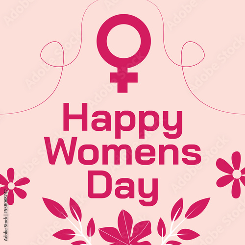 International women's day celebration poster