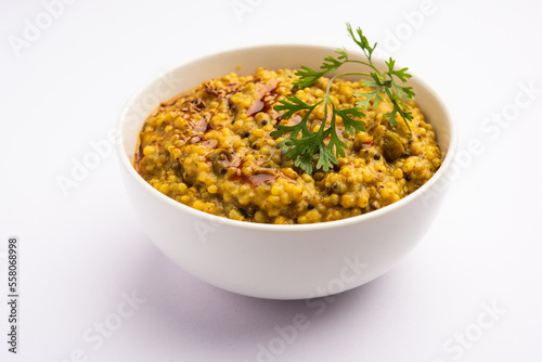 Millet Khichdi or bajra khichadi is a one pot healthy and protein rich gluten-free Indian meal