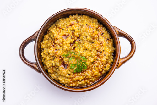 Millet Khichdi or bajra khichadi is a one pot healthy and protein rich gluten-free Indian meal