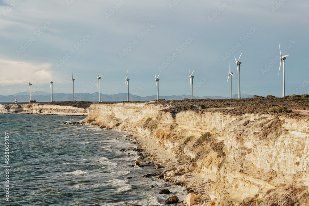 Windmills at the Edge of an Island