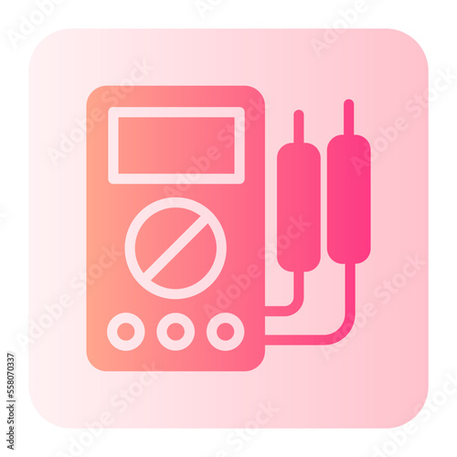 amperemeter gradient icon