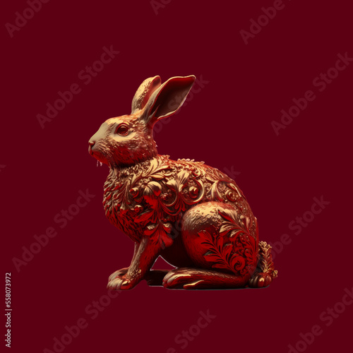 Baroque Gold Rabbit Year of Rabbit