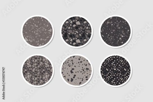 Social media highlight story cover. Terrazzo abstract design