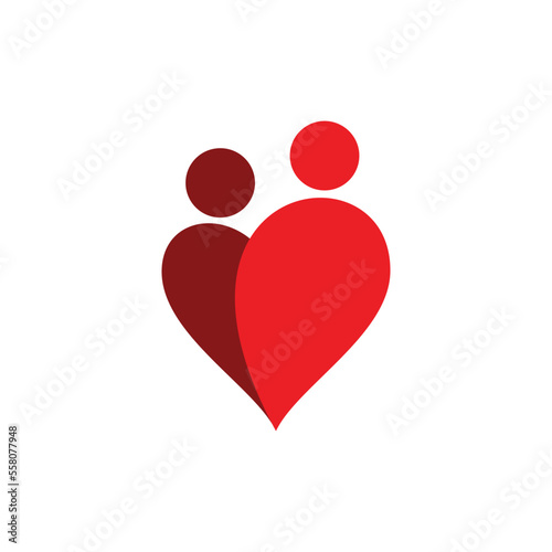 Heart Love Logo Template vector