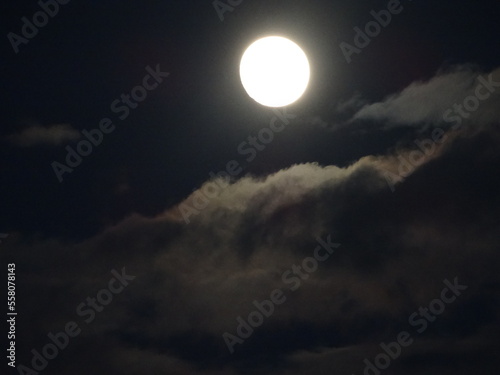 moon and clouds