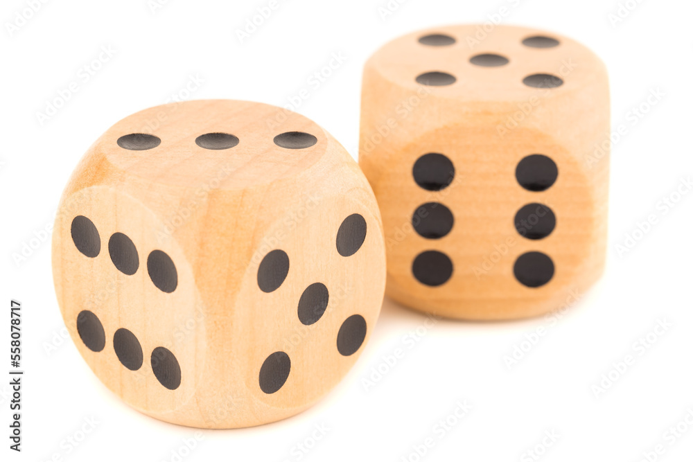 Wooden dices