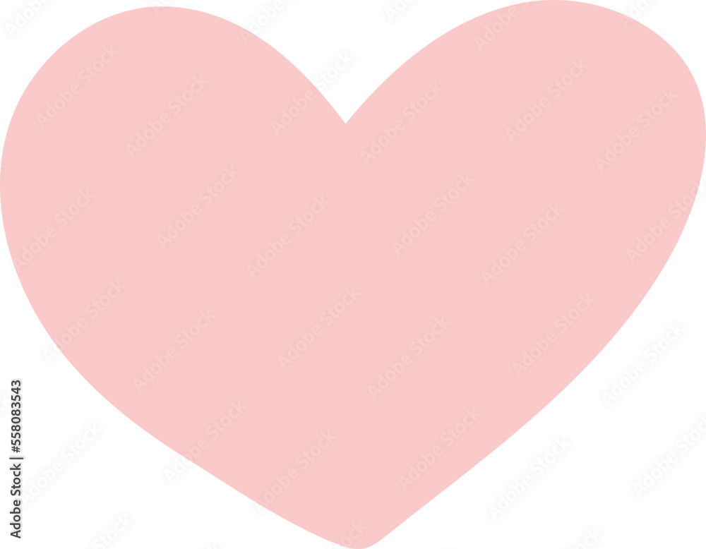 Valentine Doodle Heart Isolated