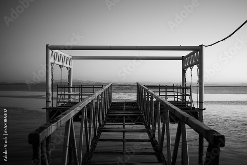 View of an old pier