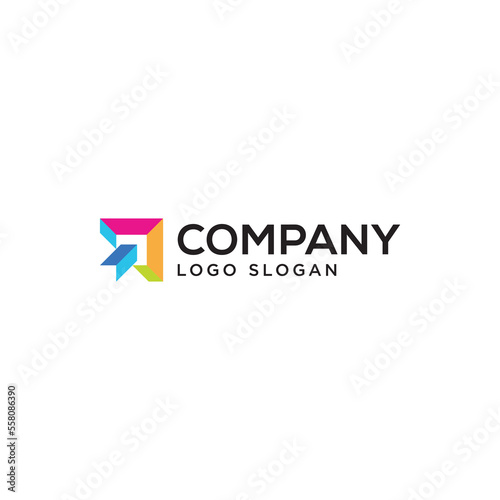 Colorful Abstract Tech Logo