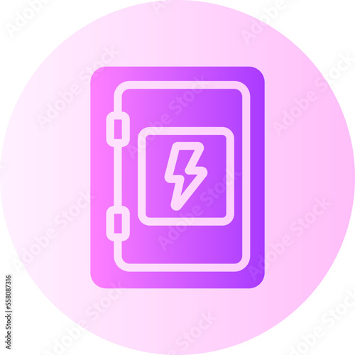fuse box gradient icon