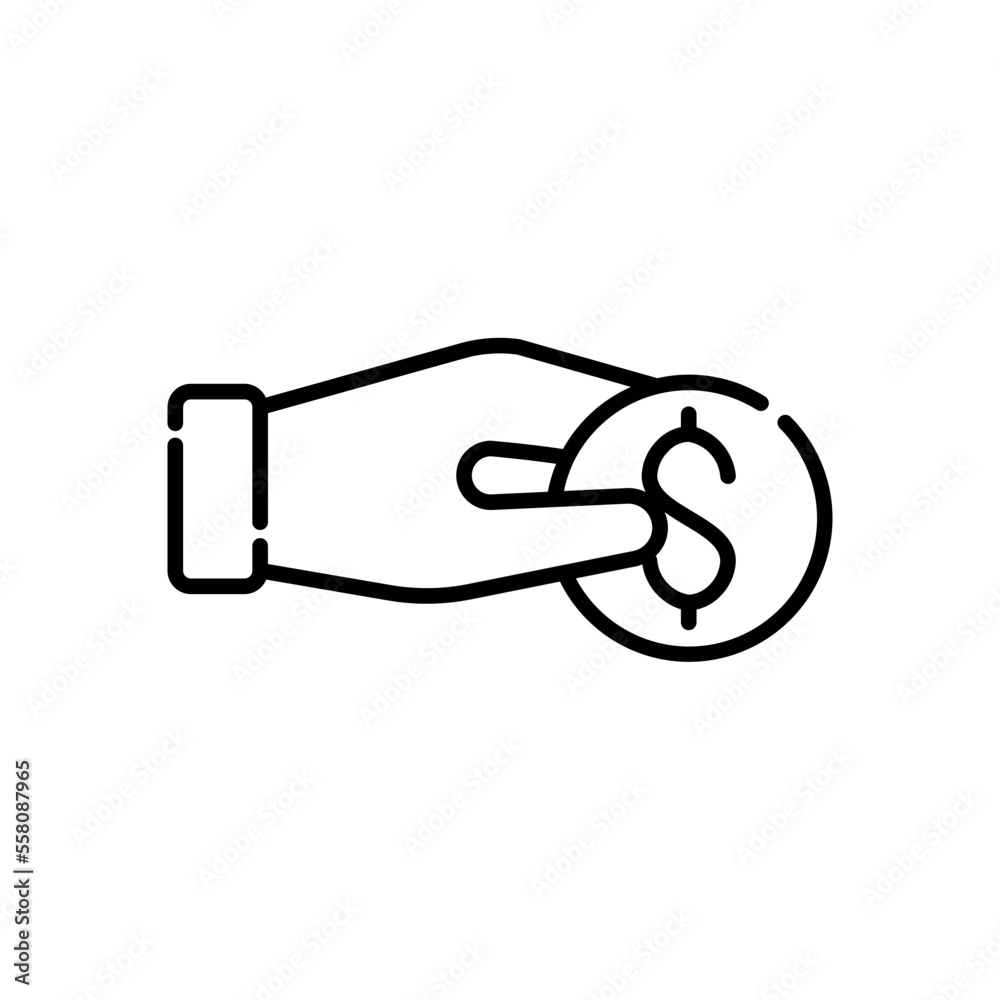 donation line icon donation line icon