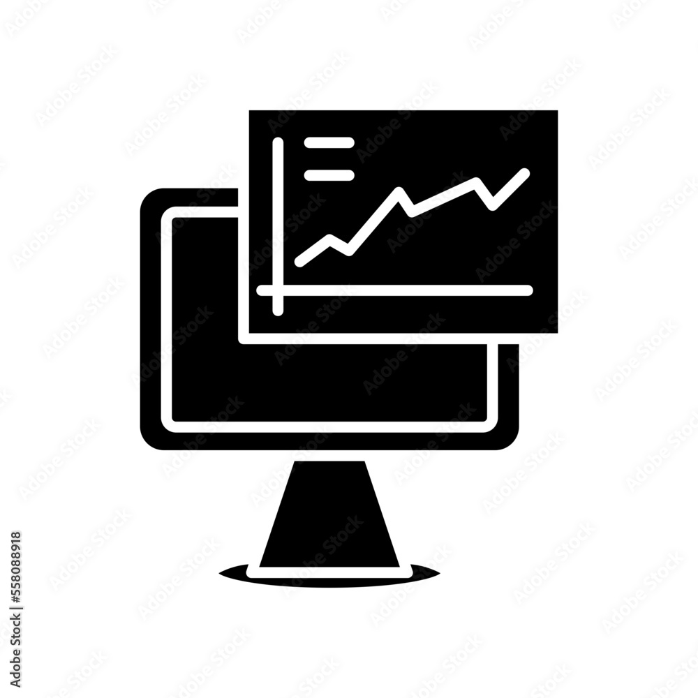 graph glyph icon graph glyph icon