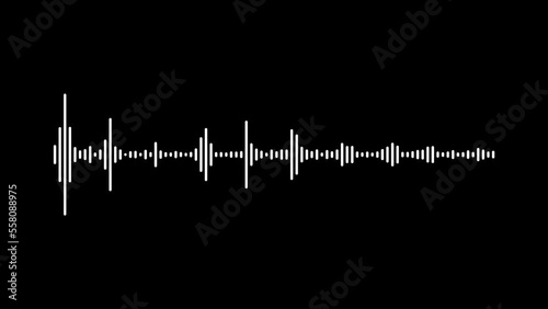 Animated sound wave spectrum photo