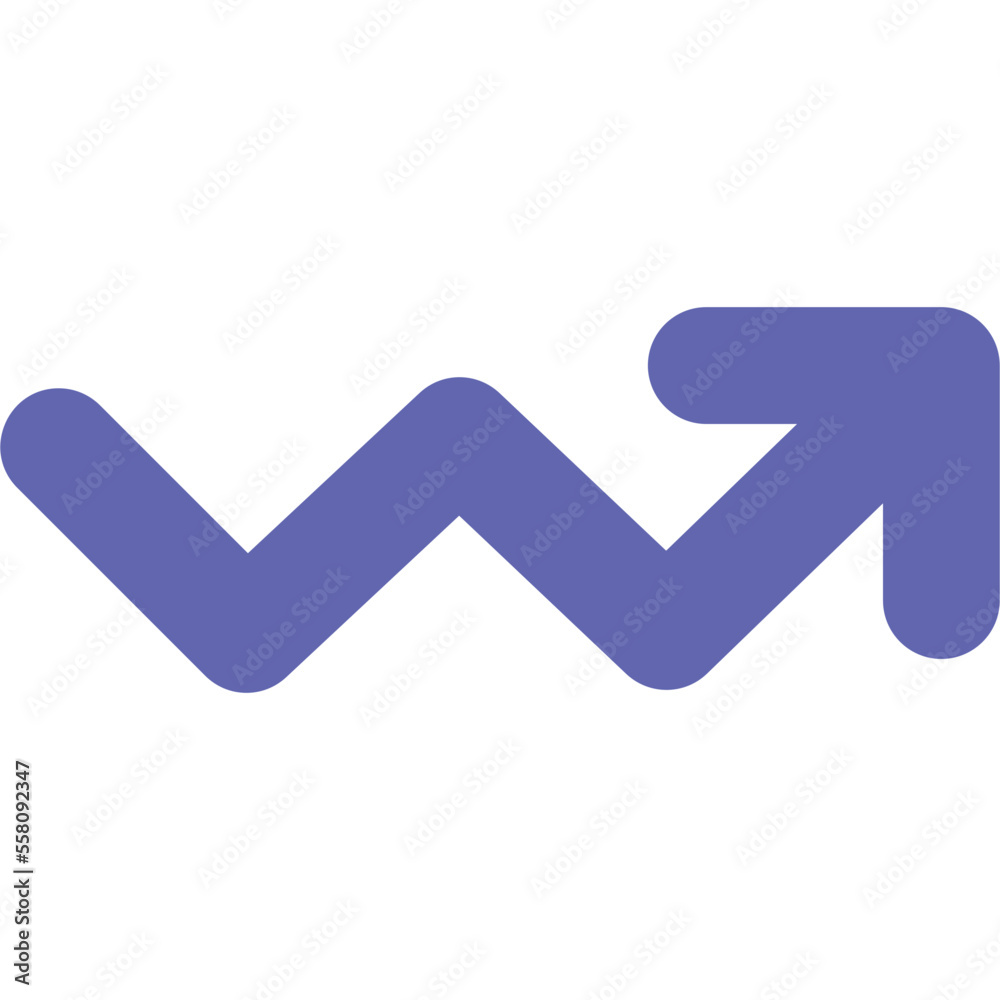 Zigzag Arrow Icon Zigzag Arrow Icon