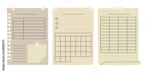 Budget planner template. Weekly, monthly, yearly stationery organizer. Table schedule grid in hand drawn cute style. Horizontal monthly diary with 12 month. Simple doodle illustration.