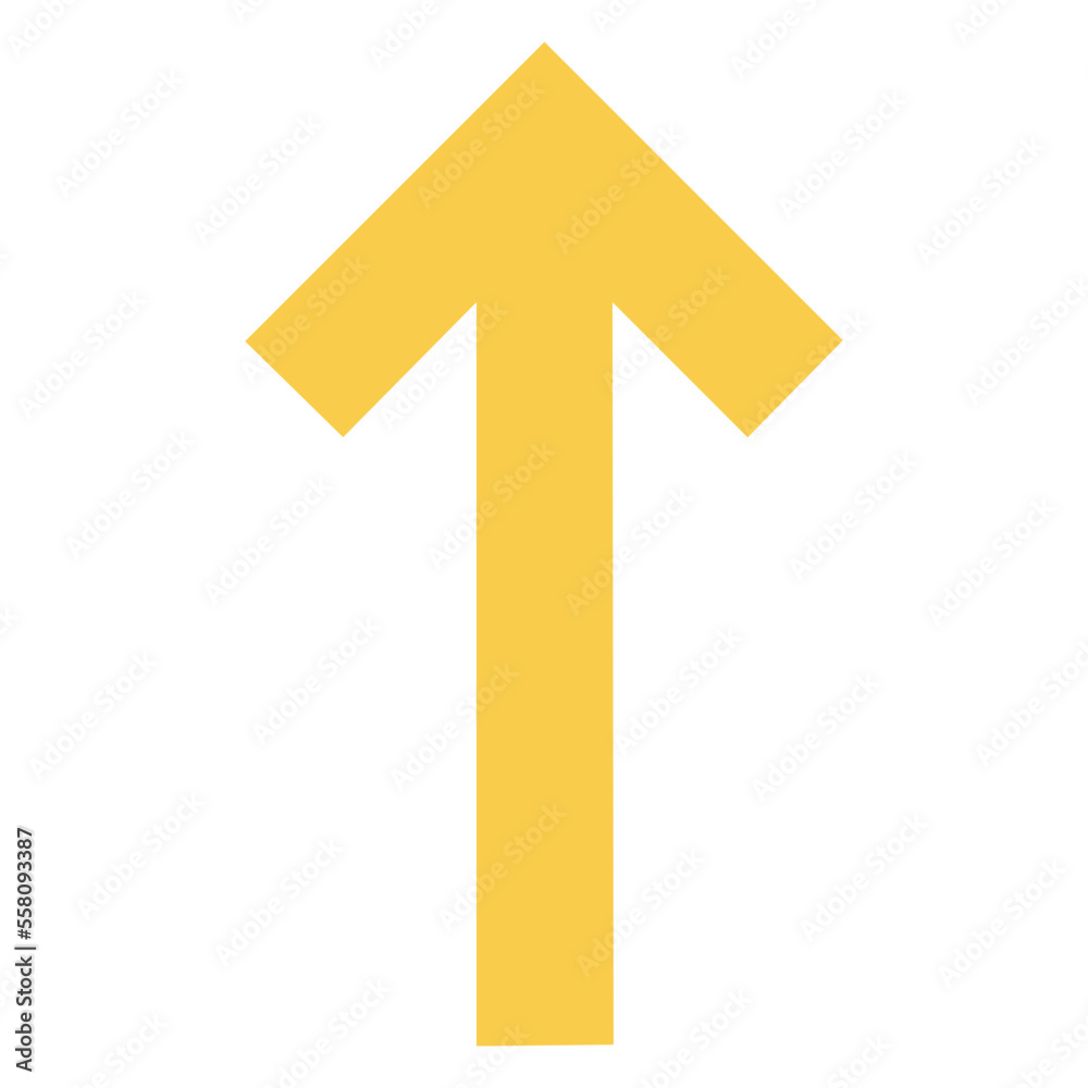 up yellow arrow icon