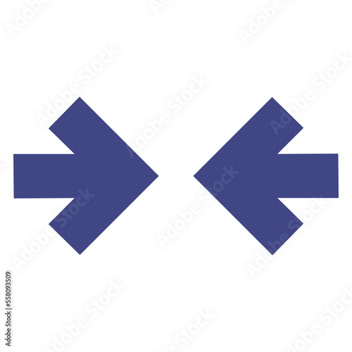 opposite purple arrows icon