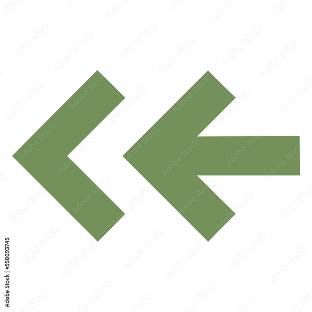two left rewind green arrows icon two left rewind green arrows icon