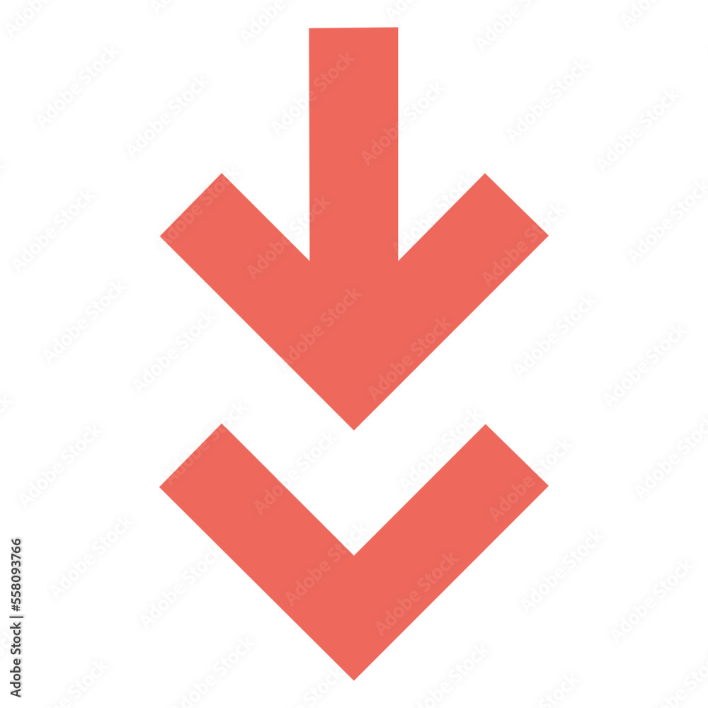 two down red arrows icon two down red arrows icon