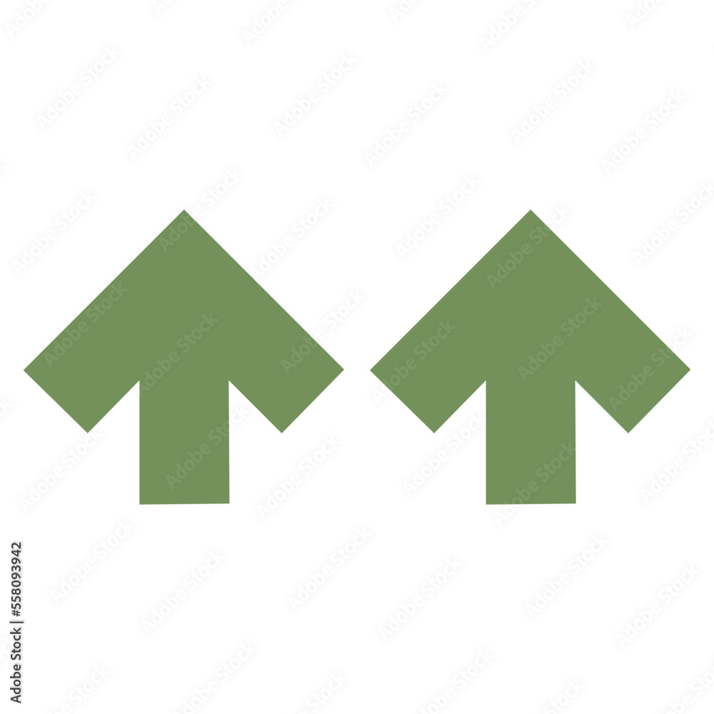double up green arrows icon double up green arrows icon