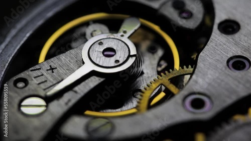 Wallpaper Mural The mechanism of analog hours. A photo close up Torontodigital.ca