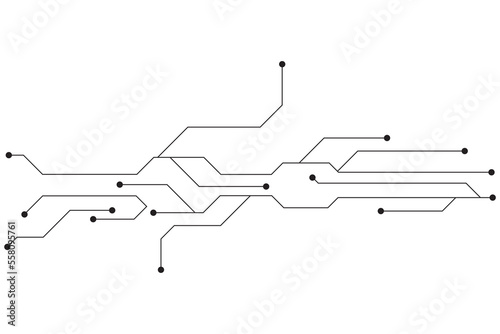 Abstract futuristic circuit board Illustration, Circuit board with various technology elements. Circuit board pattern for technology background. Vector illustration