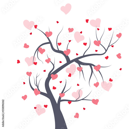 tree with hearts