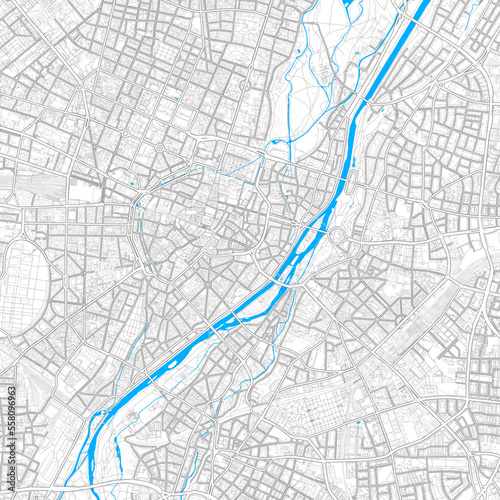 Munchen, Germany high resolution vector map